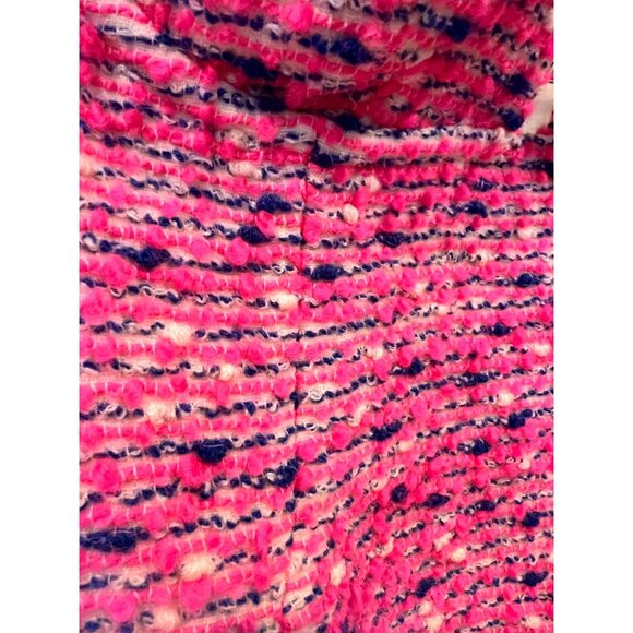 AREA Embellished crystal grape FUCHSIA Wool Blend Mini Dress Size 14 - Picture 8 of 13